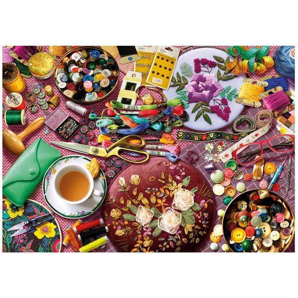 Puzzle 2000 Piezas Mesa de Costura Educa