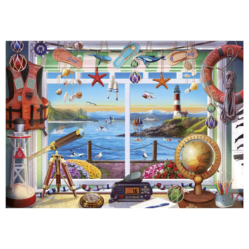 Puzzle 1000 Piezas Vida en el Puerto Educa