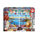 Puzzle 1000 Piezas Vida en el Puerto Educa