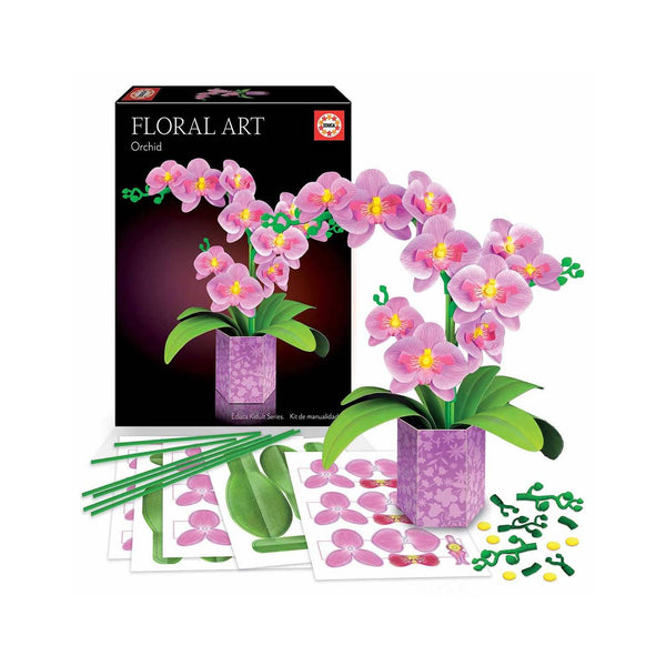 Maqueta Orquídea Floral Art + Regalo Puzzle Educa