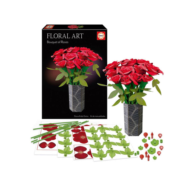 Maqueta Rosas Floral Art + Regalo Puzzle Educa