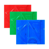 Juego de 5 Reglas Geométricas + Funda Maped