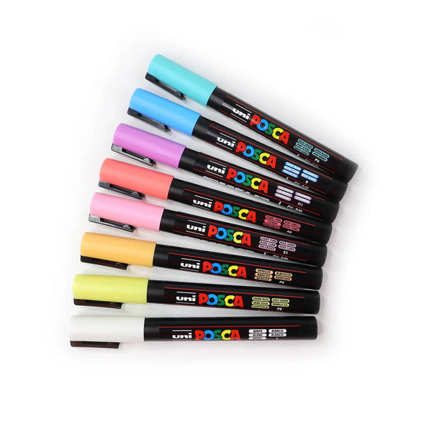 Conjunto de 8 marcadores Posca Pastel PC-3M