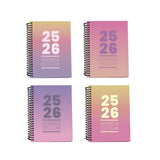 Diário Escolar Semanal A5 2025-2026 Gradiente Rosa