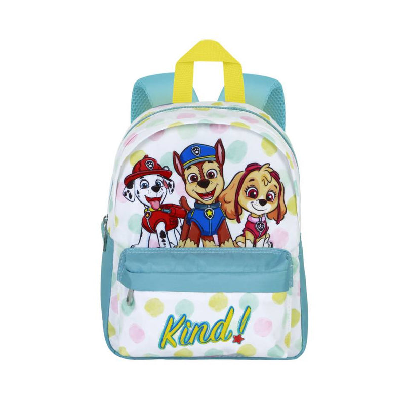 Mochila pequena da Patrulha Pata branca e azul