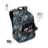 Mochila Escolar Totto Anime Adaptável ao Automóvel