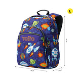 Mochila Escolar Totto Rocket Adaptável ao Carrinho
