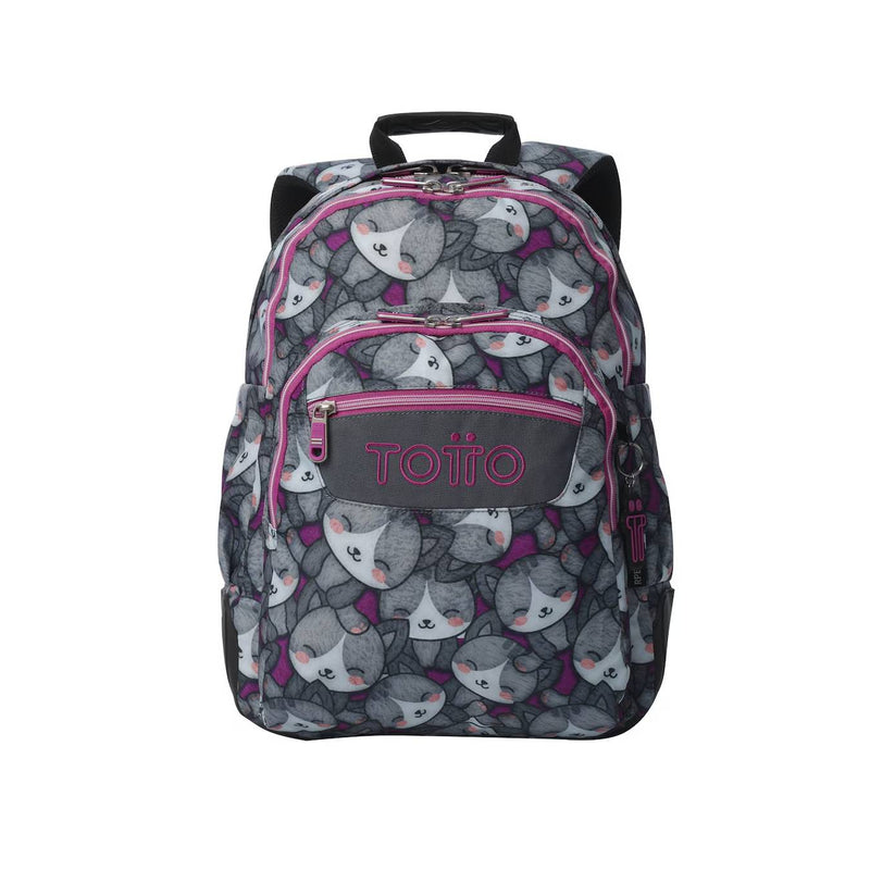 Mochila Escolar Reforçada Totto Cats