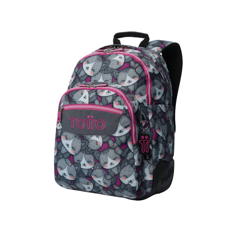 Mochila Escolar Reforçada Totto Cats