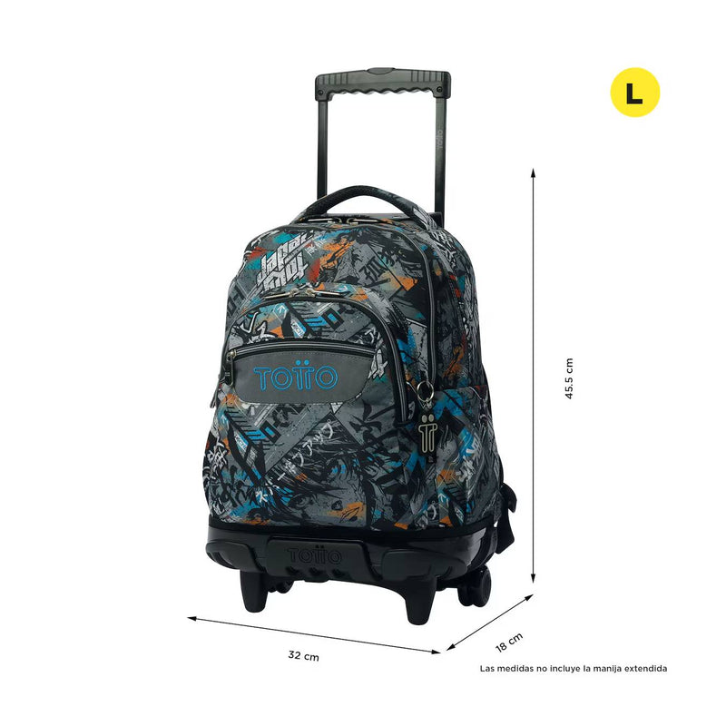 Marca Totto Mochilas Totto Con Ruedas Y Estuche Mochila Totto Con