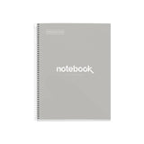 Caderno A4 Cinza Grelha Emoções Miquelrius