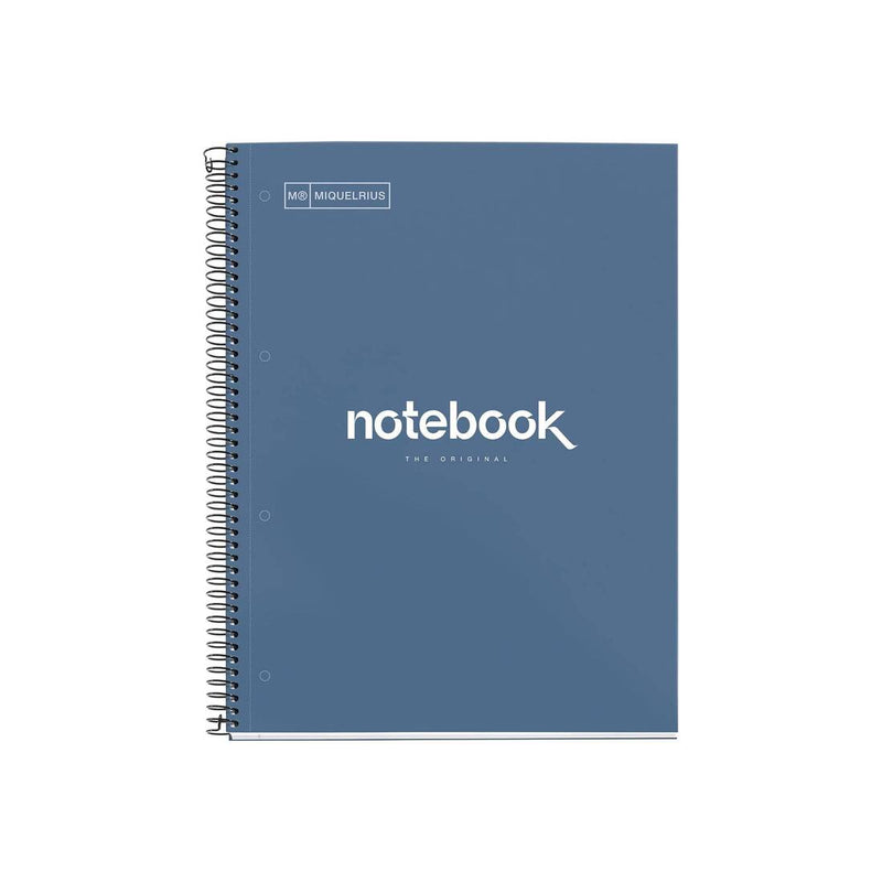 Cuaderno A4 Cuadrícula Azul Marino Emotions Miquelrius