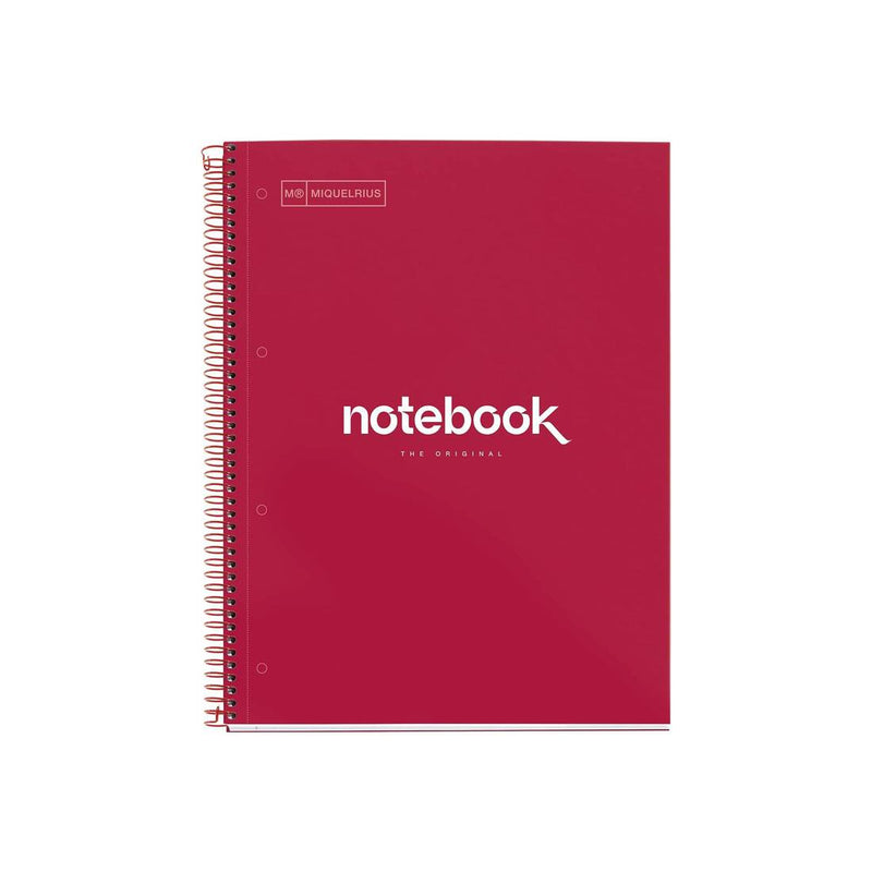 Cuaderno A4 Cuadrícula Rojo Emotions Miquelrius