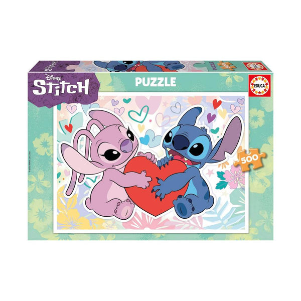 Puzzle 500 Piezas Stitch & Ángel Disney Educa