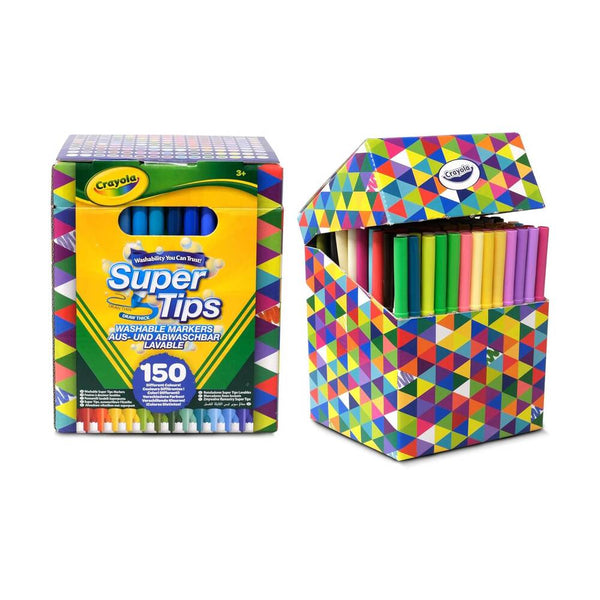 ROTULADORES LAVALES CRAYOLA SUPER TIPS 150 UNIDADES