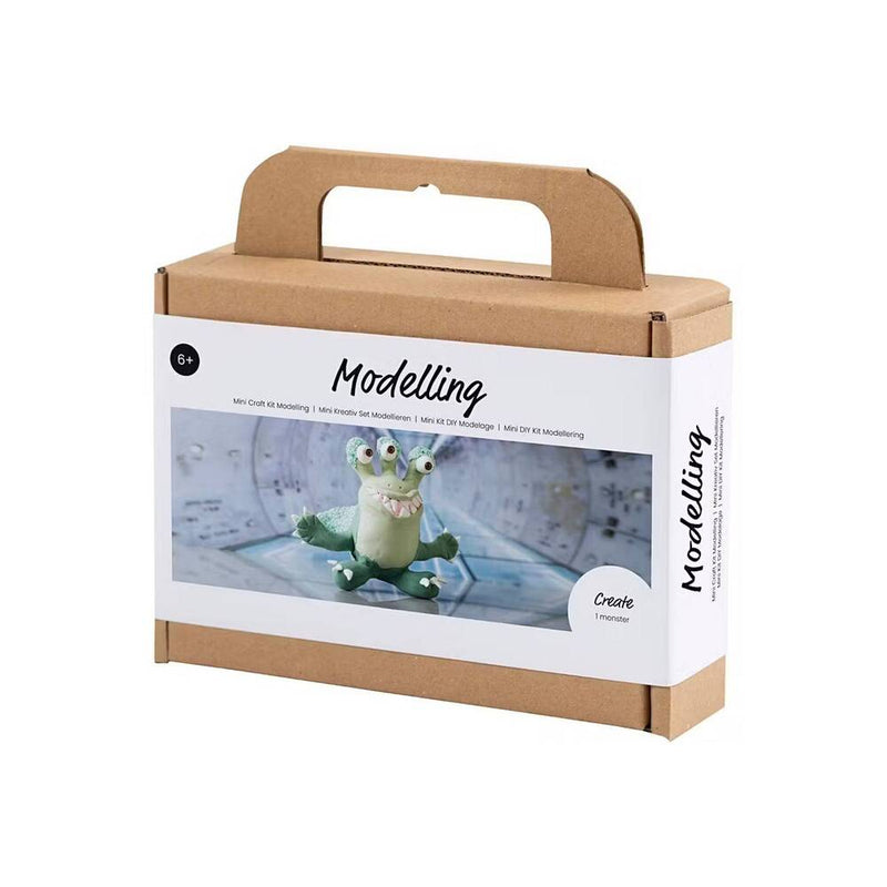 monstruo verde arcilla de secado al aire