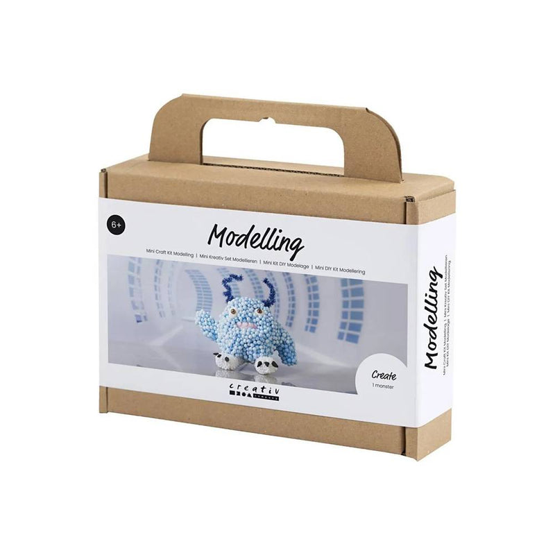 manualidades monstruo de secado al aire azul