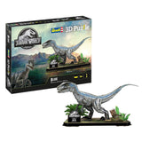 Puzzle 3D parque jurásico blue velociraptor revell