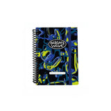 Agenda escolar A6 Blue Liquid Ocean's Wave 2025/2026 con tapa dura y diseño moderno