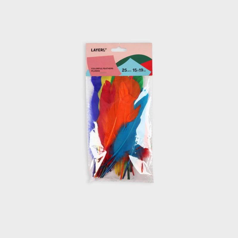 plumas de colores para disfraces y manualidades layers of