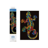 lienzo de pintar por diamantes diamond dotz salamandra de colores