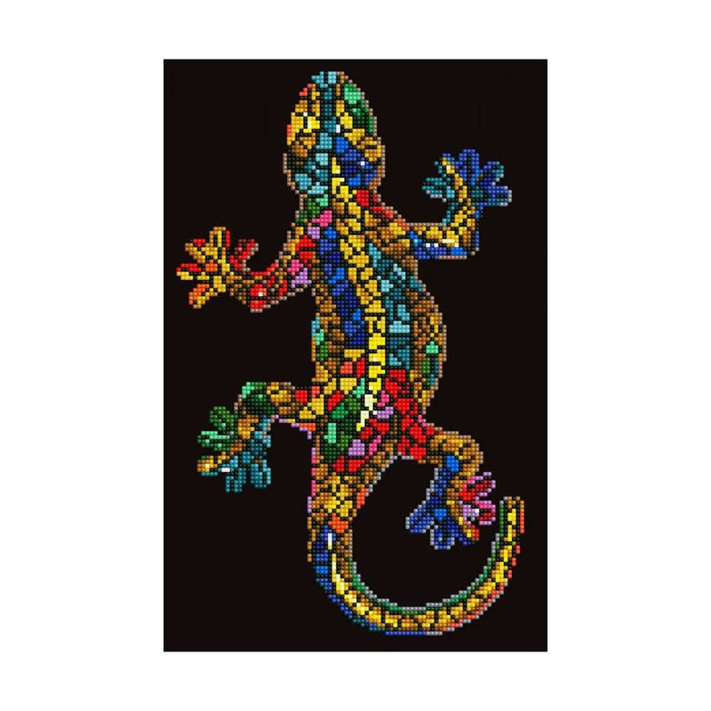 lienzo diamond dotz salamandra de colores pintar por diamantes