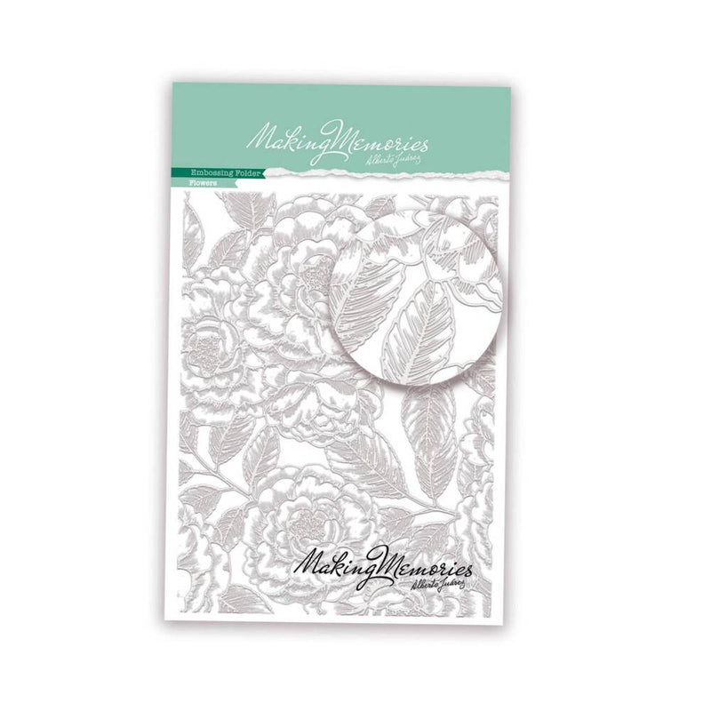 carpeta embossing flores rosas basic crea alberto juarez