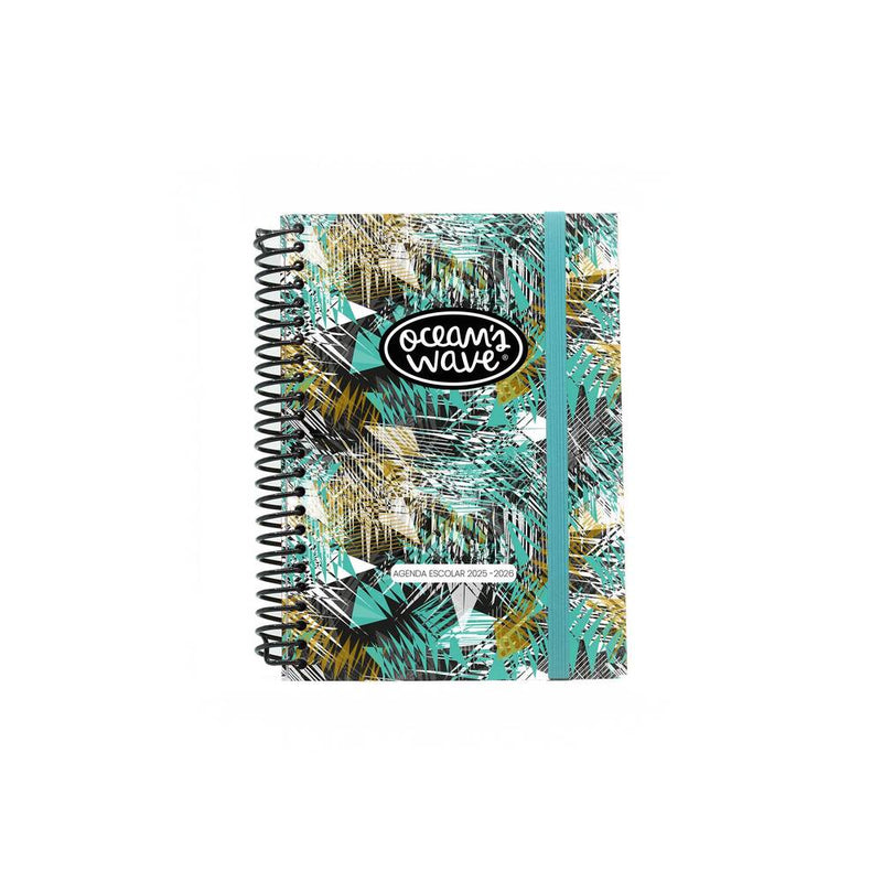 agenda escolar oceans wave tamaño a6 2025 2026
