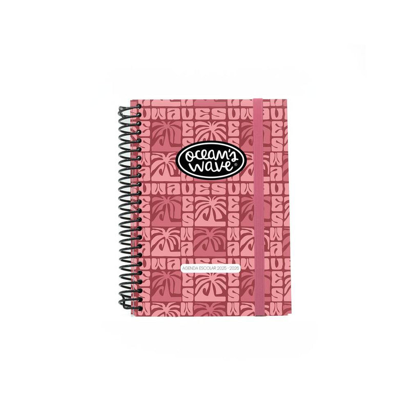 agenda escolar rosa a6 oceans wave 20252 2026