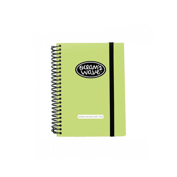 agenda escolar a6 2025 2026 color lima