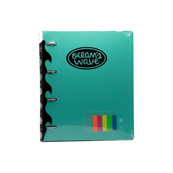 archivador con anillas a4 verde pastel oceans wave