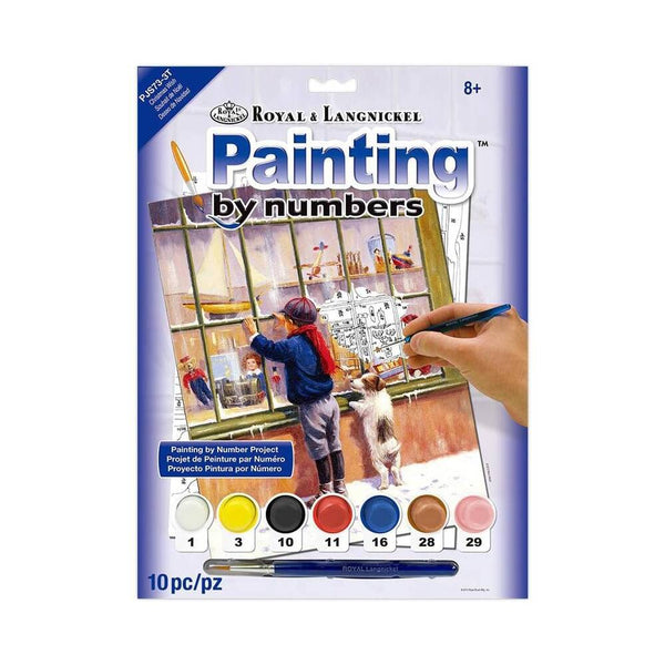 pintar por numeros ventanal en navidad royal langnickel