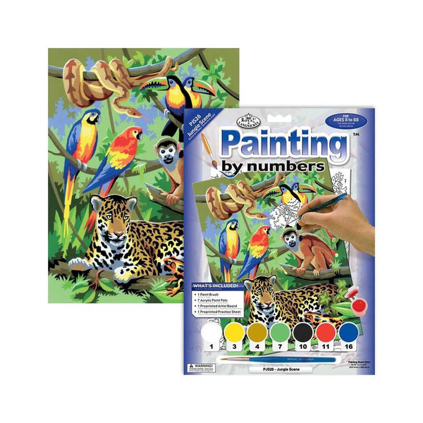 pintar por numeros diseño jungla royal langnickel