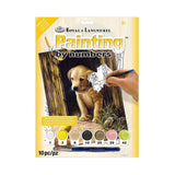 lienzo de pintar por numeros royal langnickel cachorro con pollito