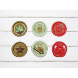 sellos de lacre stamperia diseño navideño the owls house