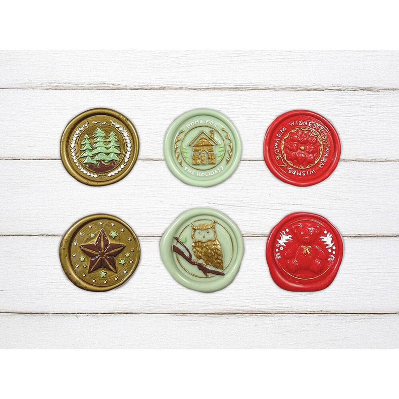 sellos de lacre stamperia diseño navideño the owls house