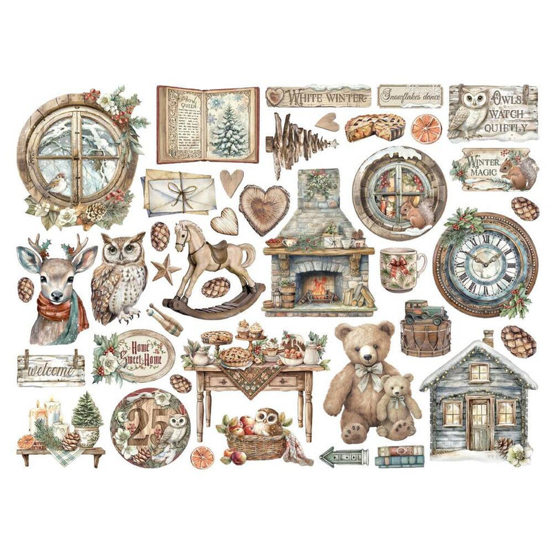 die cuts para scrapbooking de navidad the owls house stamperia