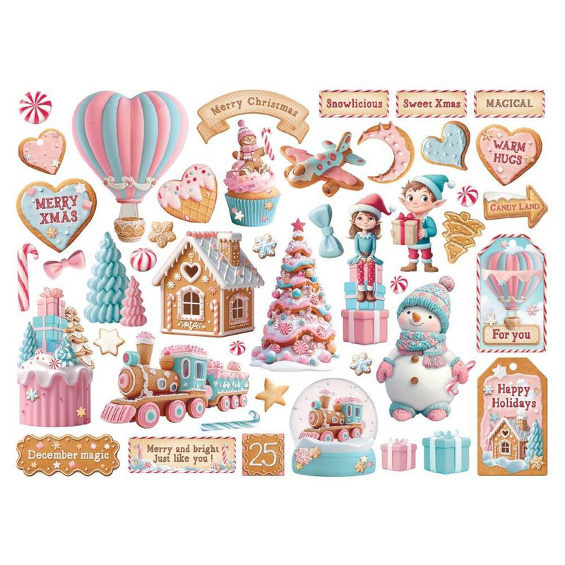 die cuts scrap navidad stamperia candy christmas