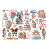 pegatinas stamperia ephemera candy Christmas