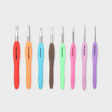 agujas para ganchillo y crochet con mango ergonómico the lanners