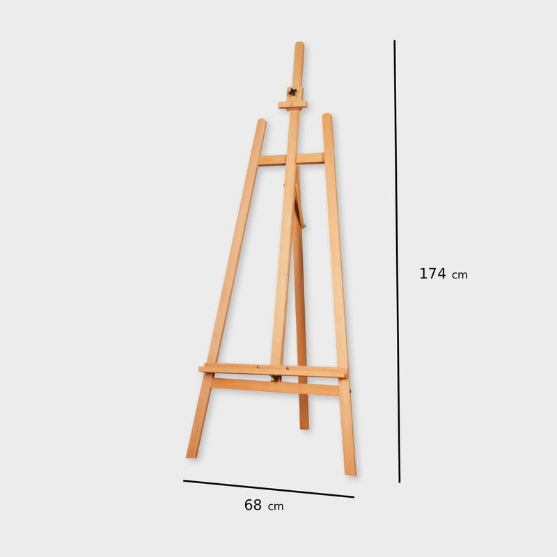 caballete de madera estudio 174 cm amperse