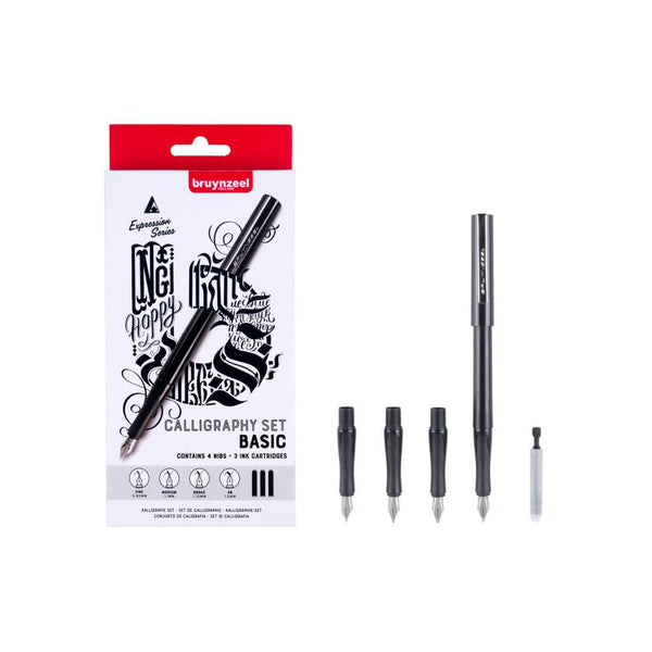 kit caligrafia lettering cpn pluma bruynzeel