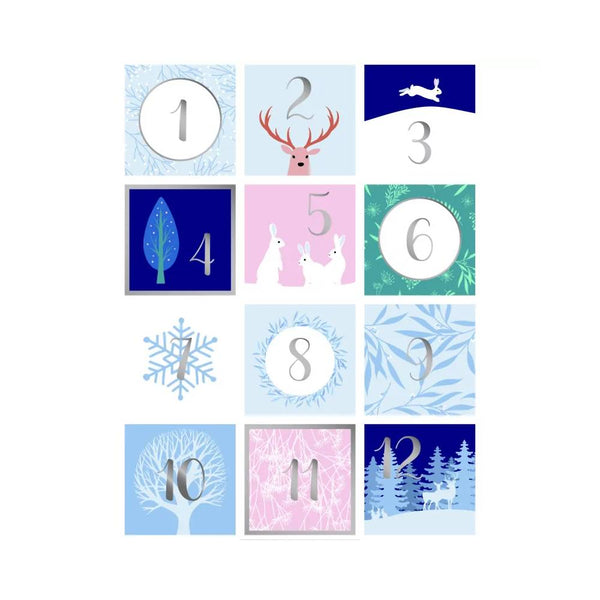 pegatinas para caelndario de adviento de madera artemio