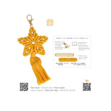 set 2 llaveros personalizados de macramé estrellas