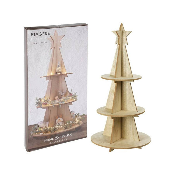 árbol de navidad de madera DIY