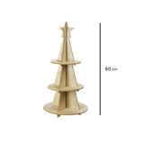arbol de navidad de madera sobremesa 60 cm para decorar y pintar