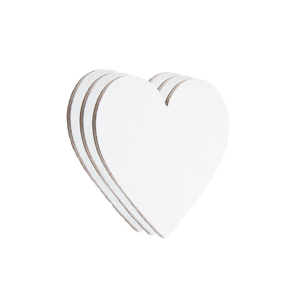 set 3 minilienzos mini en forma de corazón con imán aureuo