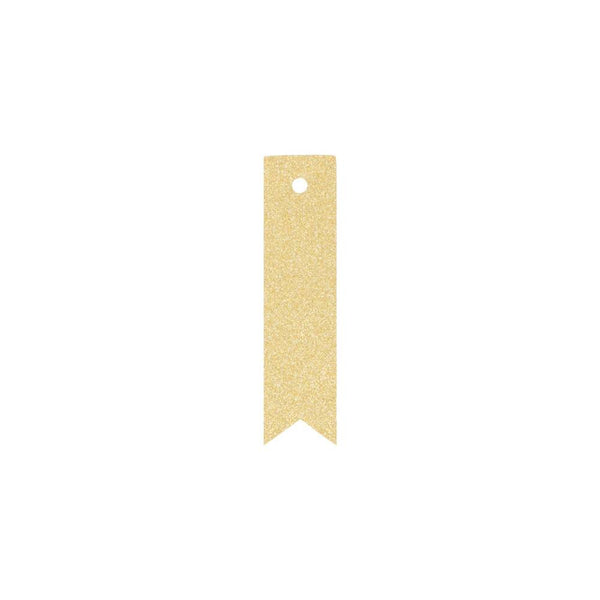 pack de 30 etiquetas doradas de purpurina tamaño fino artemio