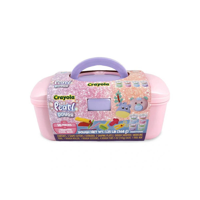 plastilina crayola acabado perla maletin 16 piezas