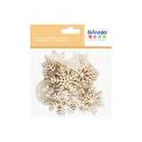 Set Siluetas de Madera Copos de Nieve Artemio